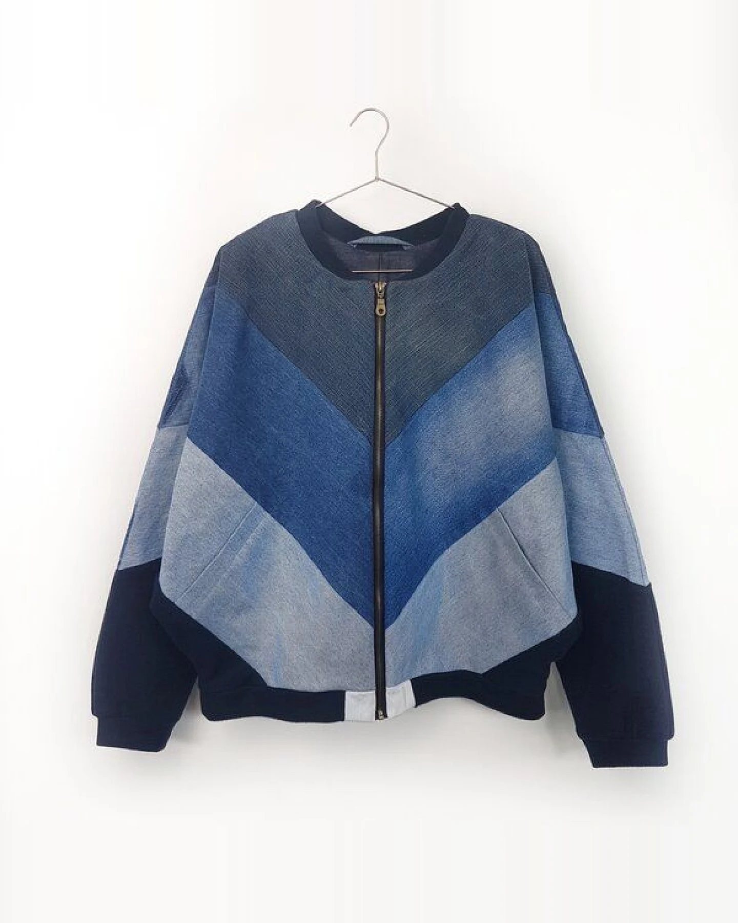 Bridge&Tunnel Blouson minimal blue – Ansicht 3