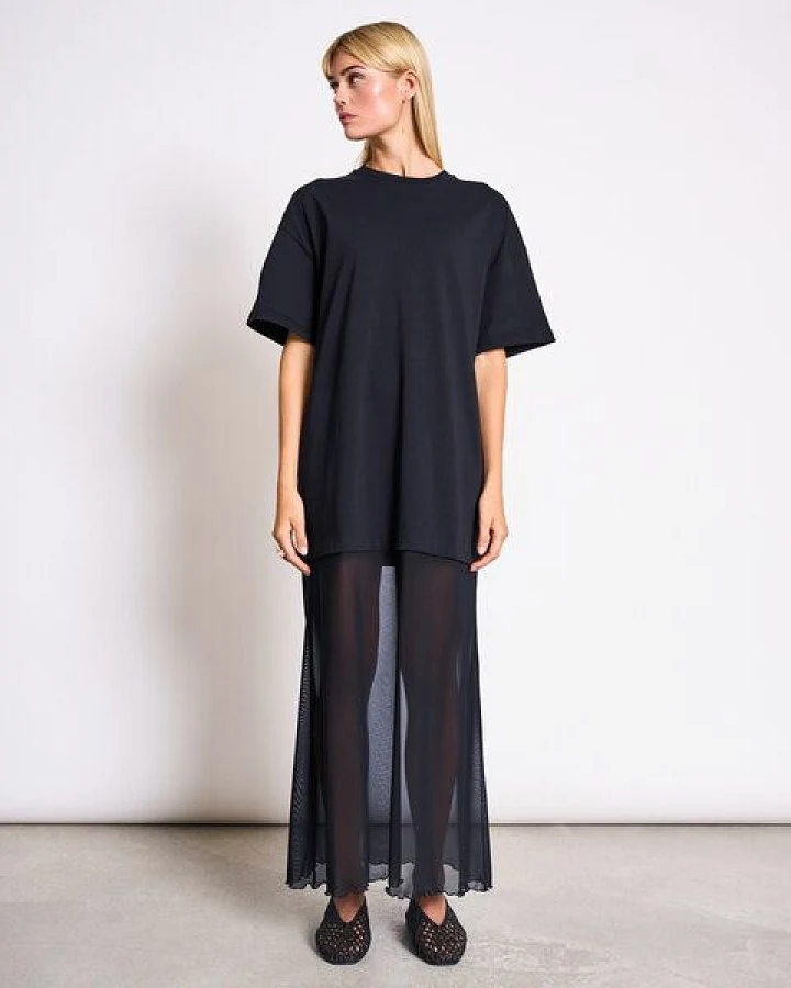 JAN N JUNE Mesh Jersey Kleid LACERTA