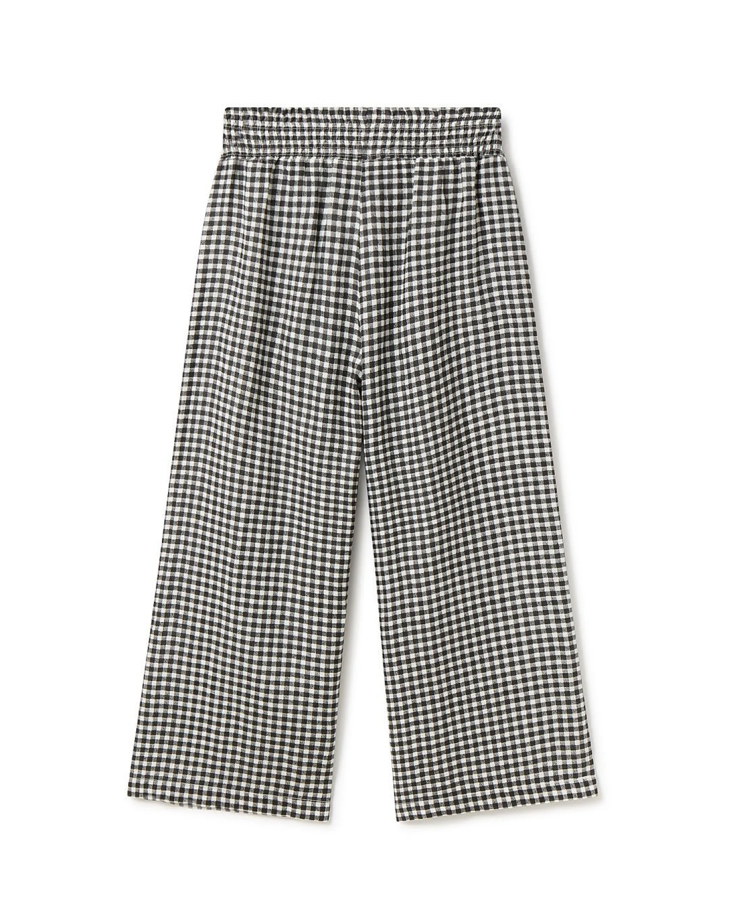 TWOTHIRDS Damen vegan Hose Marianne Vichy Schwarz Und Weiß – Ansicht 2