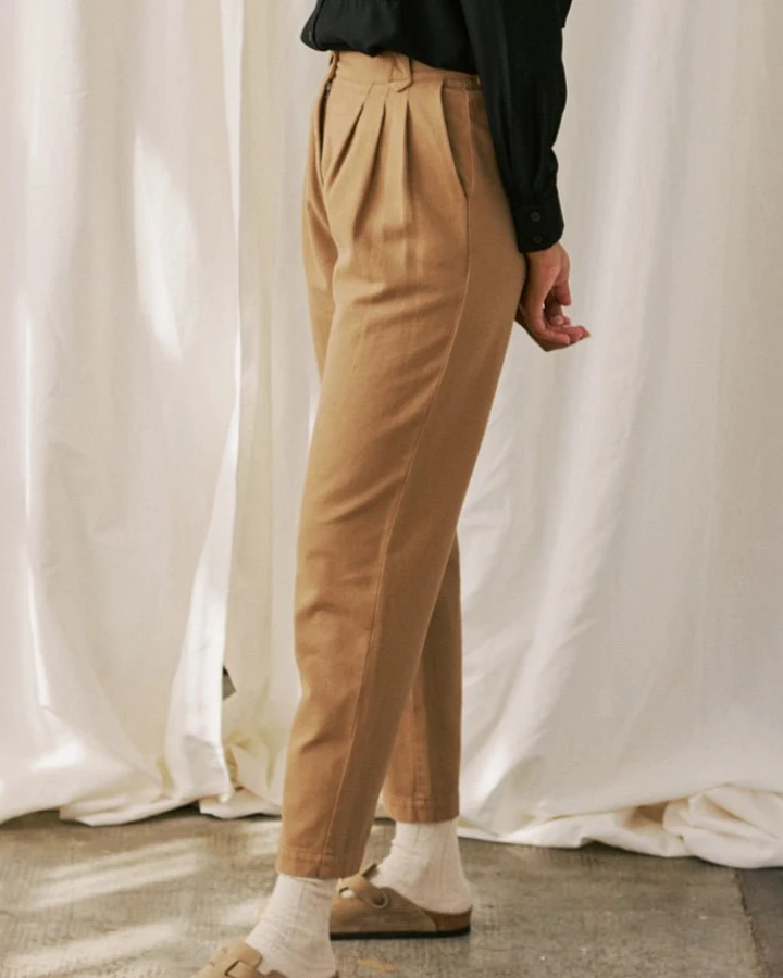 TWOTHIRDS Damen vegan Hose Kalpeni Kamel
