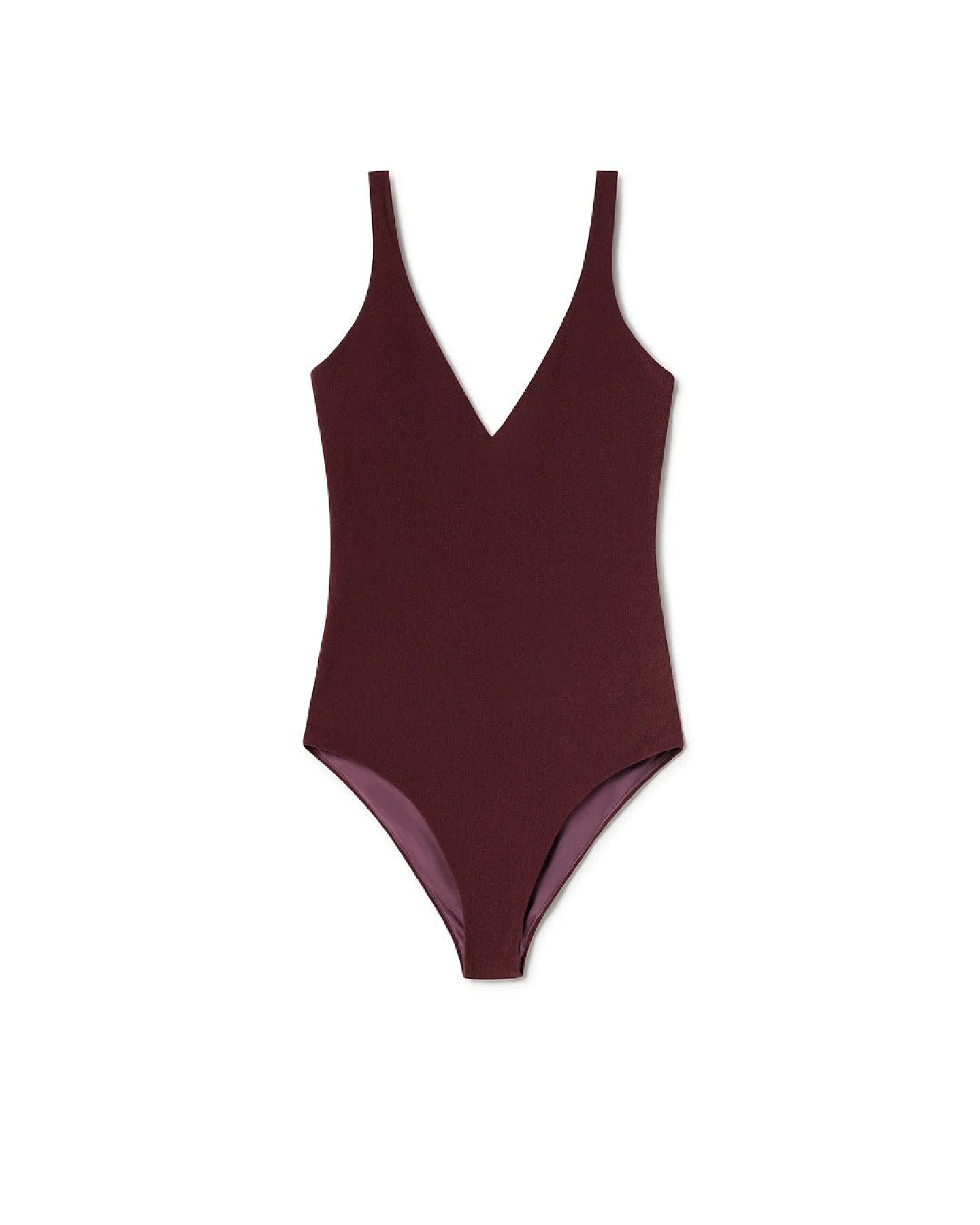 TWOTHIRDS Damen vegan Badeanzug Leygues Grape – Ansicht 2
