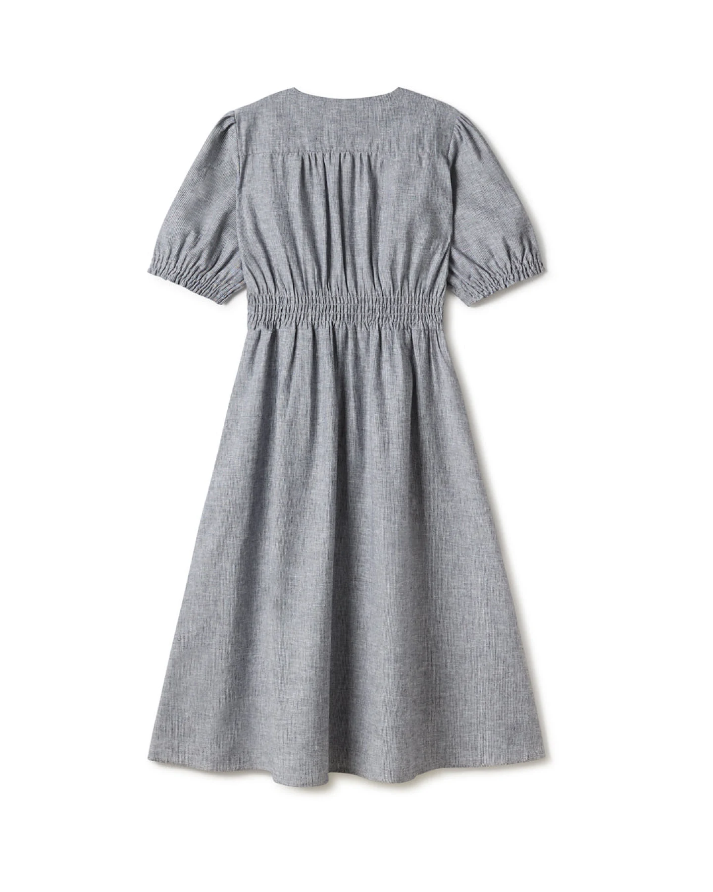 TWOTHIRDS Damen vegan Kleid Egholm Streifen Grau – Ansicht 2