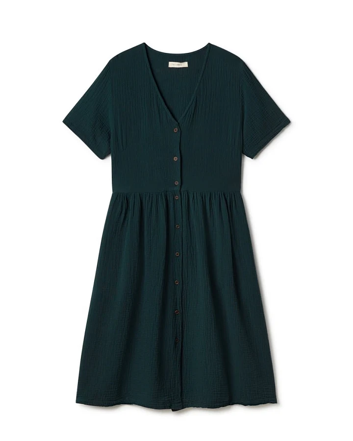 TWOTHIRDS Damen vegan Kleid Anegada Deep Sea