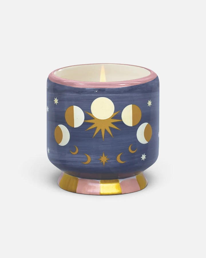 Designworks Keramik-Duftkerze Moon Phases ‐ Jasmine & Rose