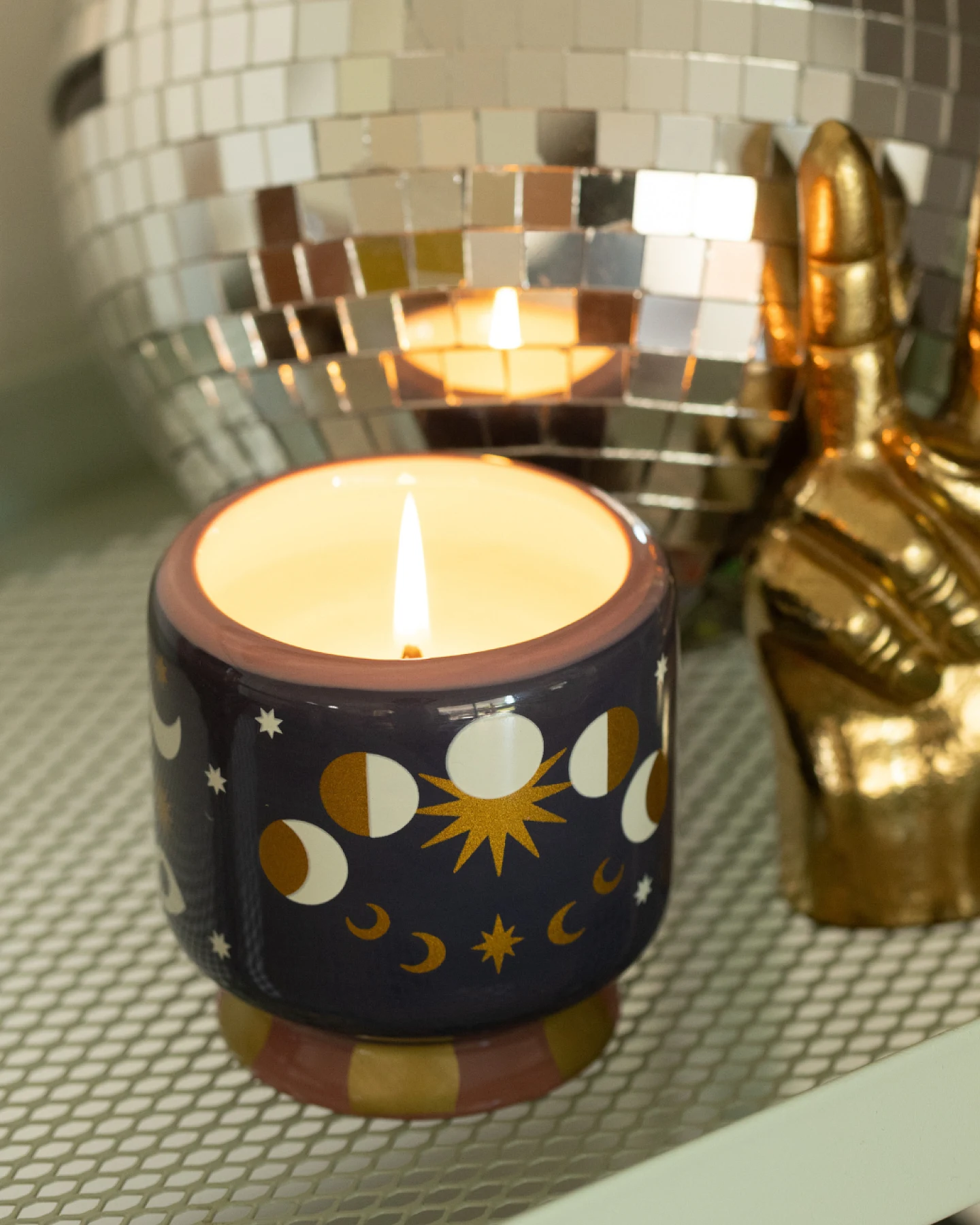 Designworks Keramik-Duftkerze Moon Phases ‐ Jasmine & Rose – Ansicht 4
