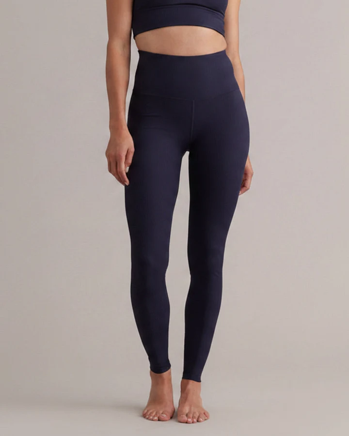 Hey Honey Leggings Ribbed - Baritone Blue