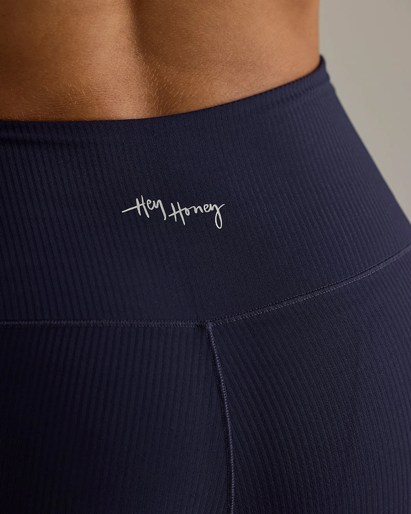 Hey Honey Leggings Ribbed - Baritone Blue – Ansicht 3