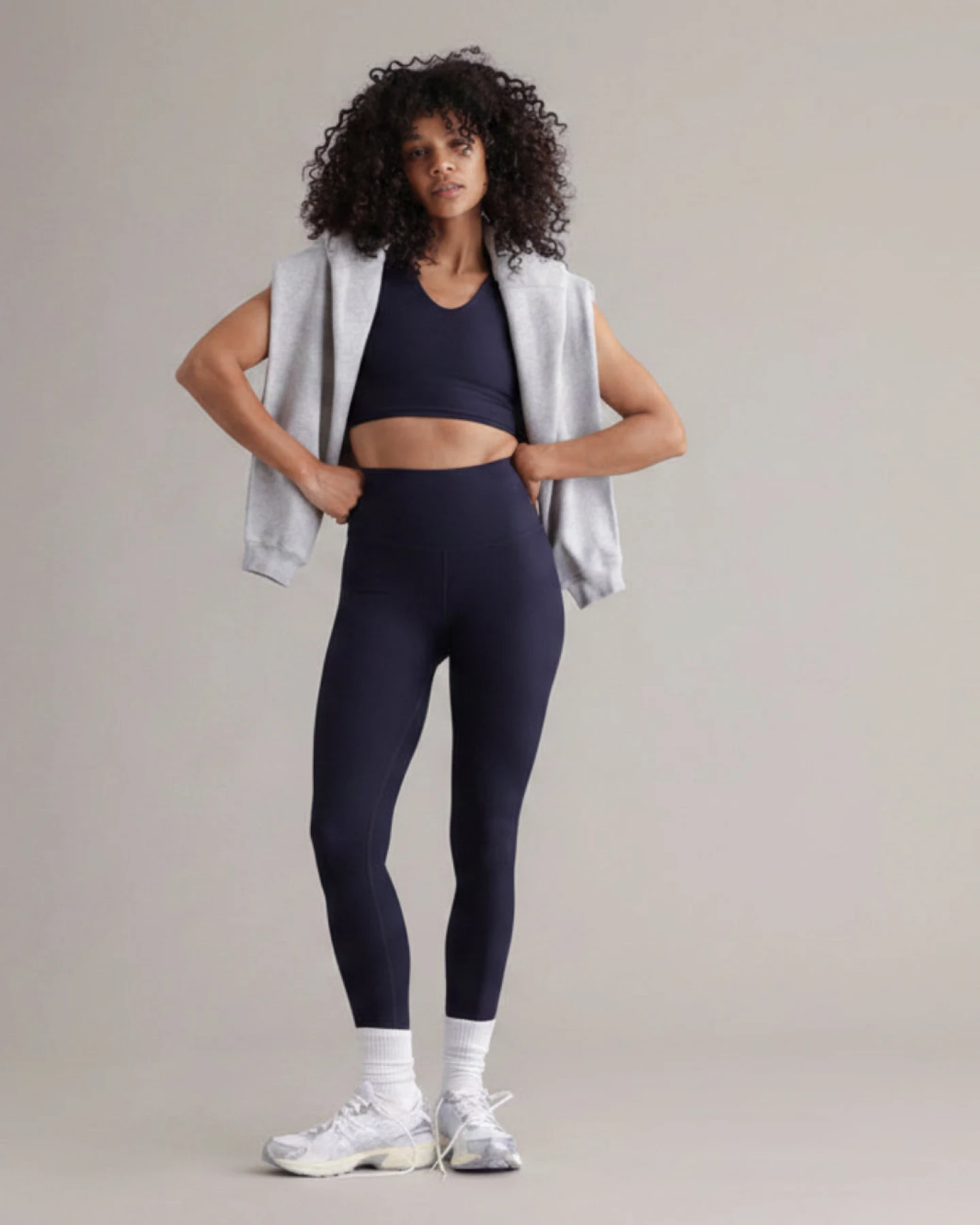 Hey Honey Leggings Ribbed - Baritone Blue – Ansicht 4