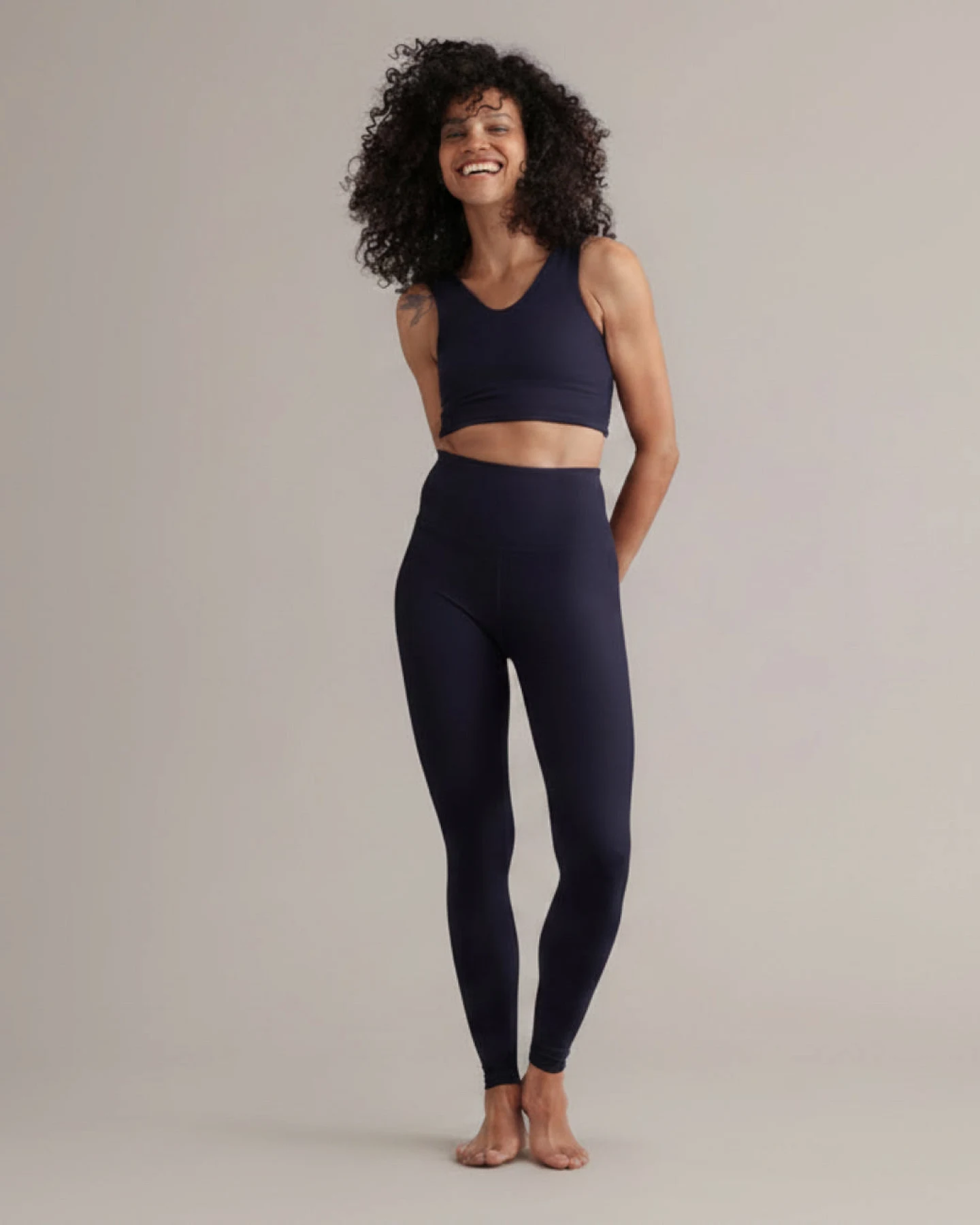 Hey Honey Leggings Ribbed - Baritone Blue – Ansicht 7