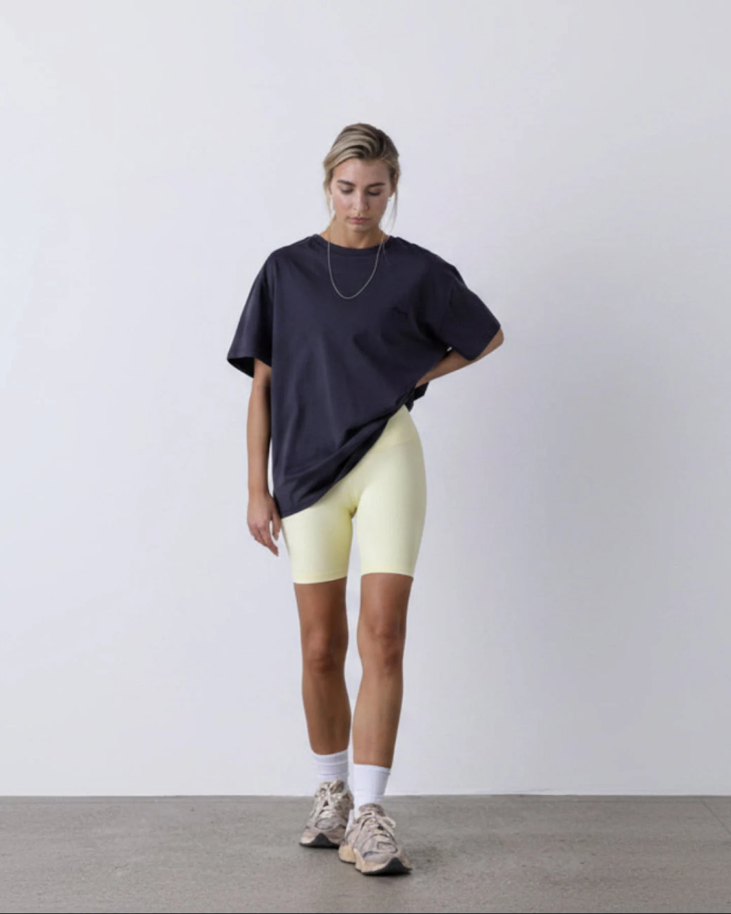 Hey Honey Biker Ribbed - Pastel Yellow – Ansicht 2