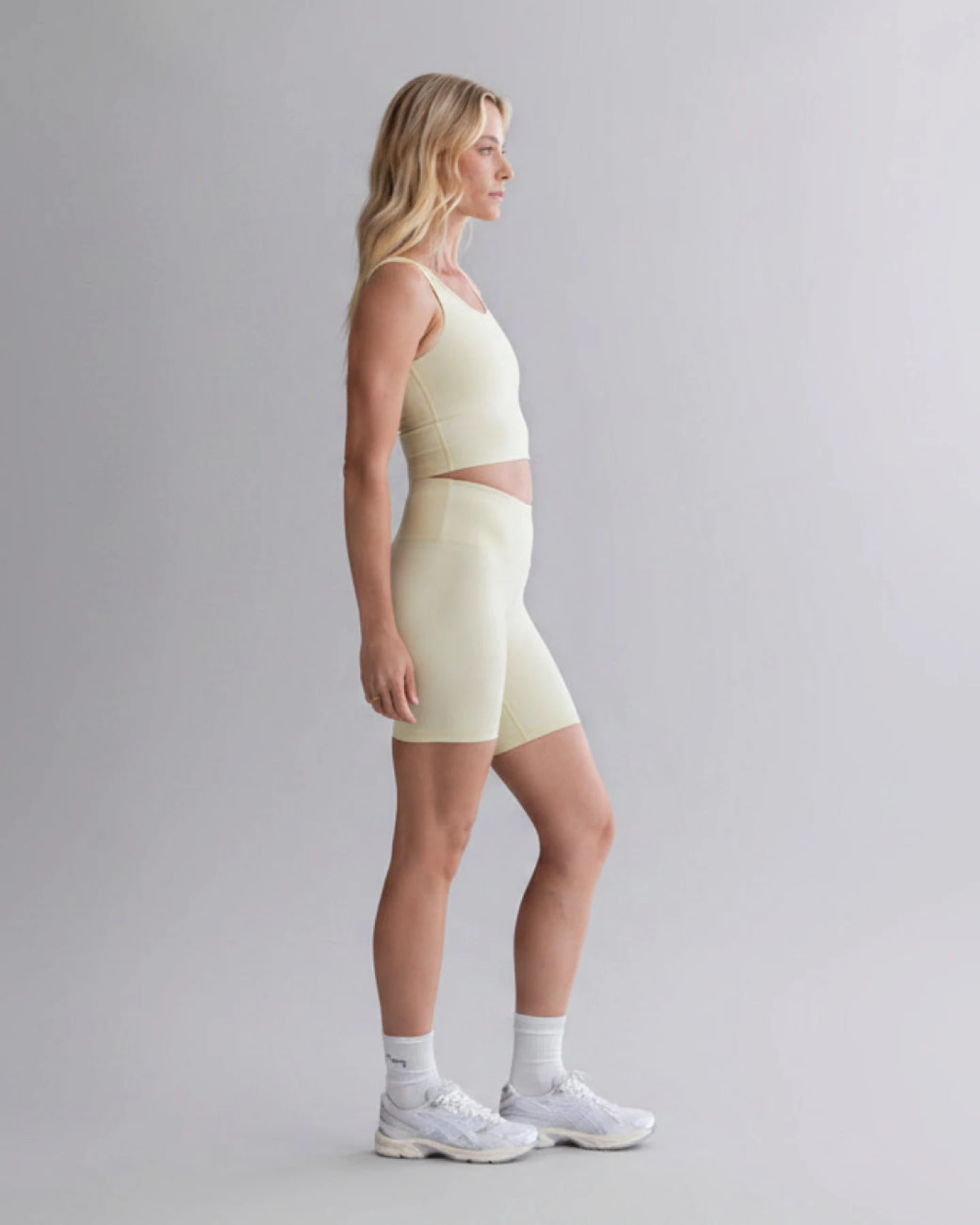 Hey Honey Biker Ribbed - Pastel Yellow – Ansicht 4