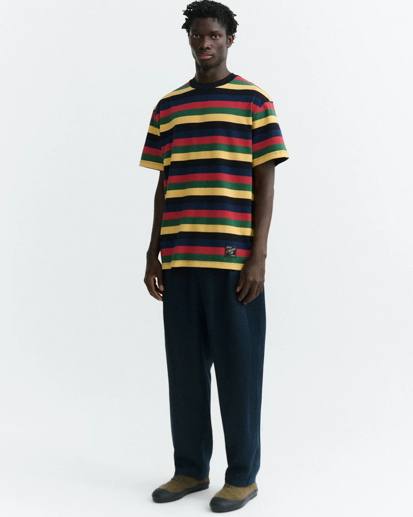 T-Shirt Aaron Stripes Rot – Ansicht 3