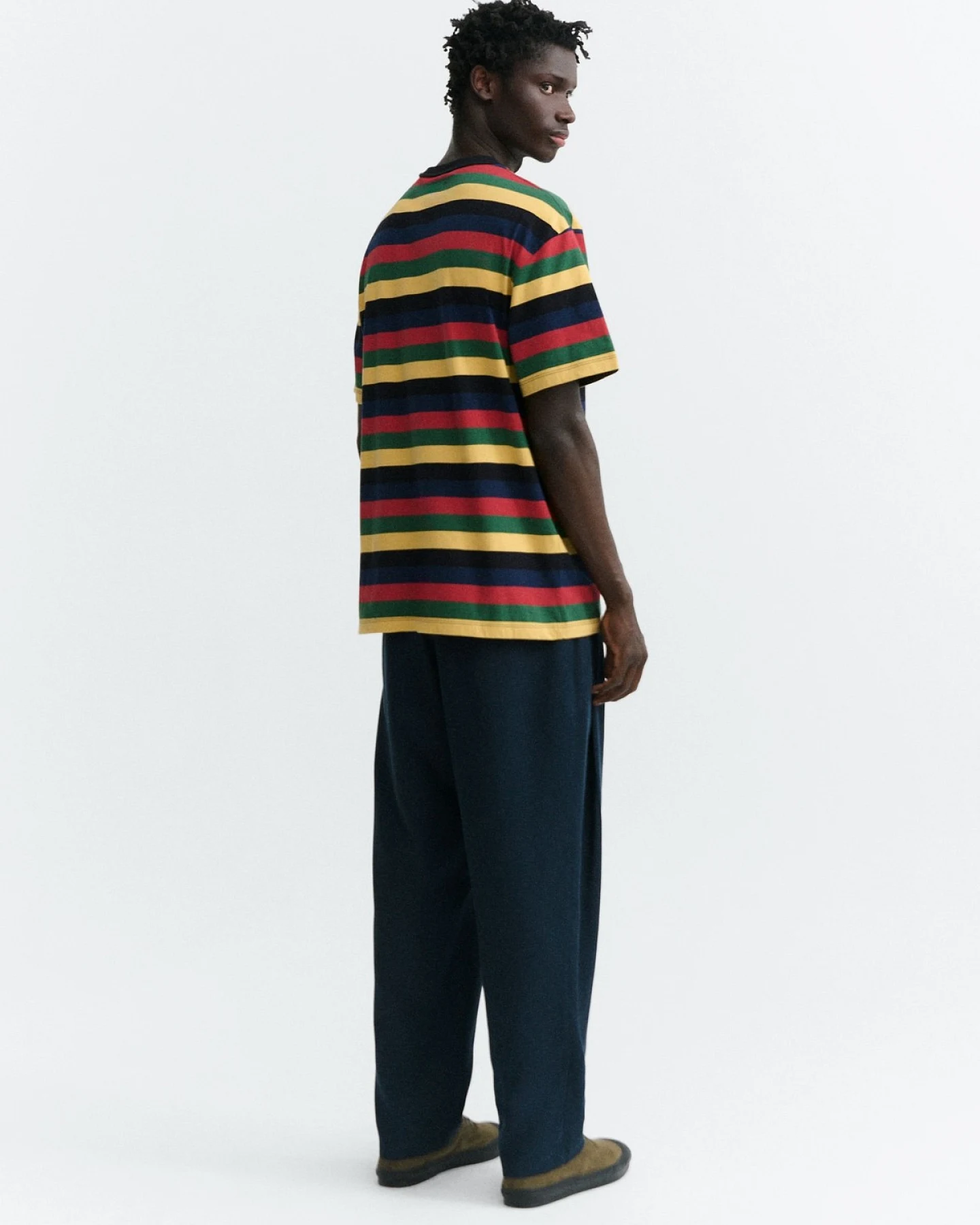 T-Shirt Aaron Stripes Rot – Ansicht 4