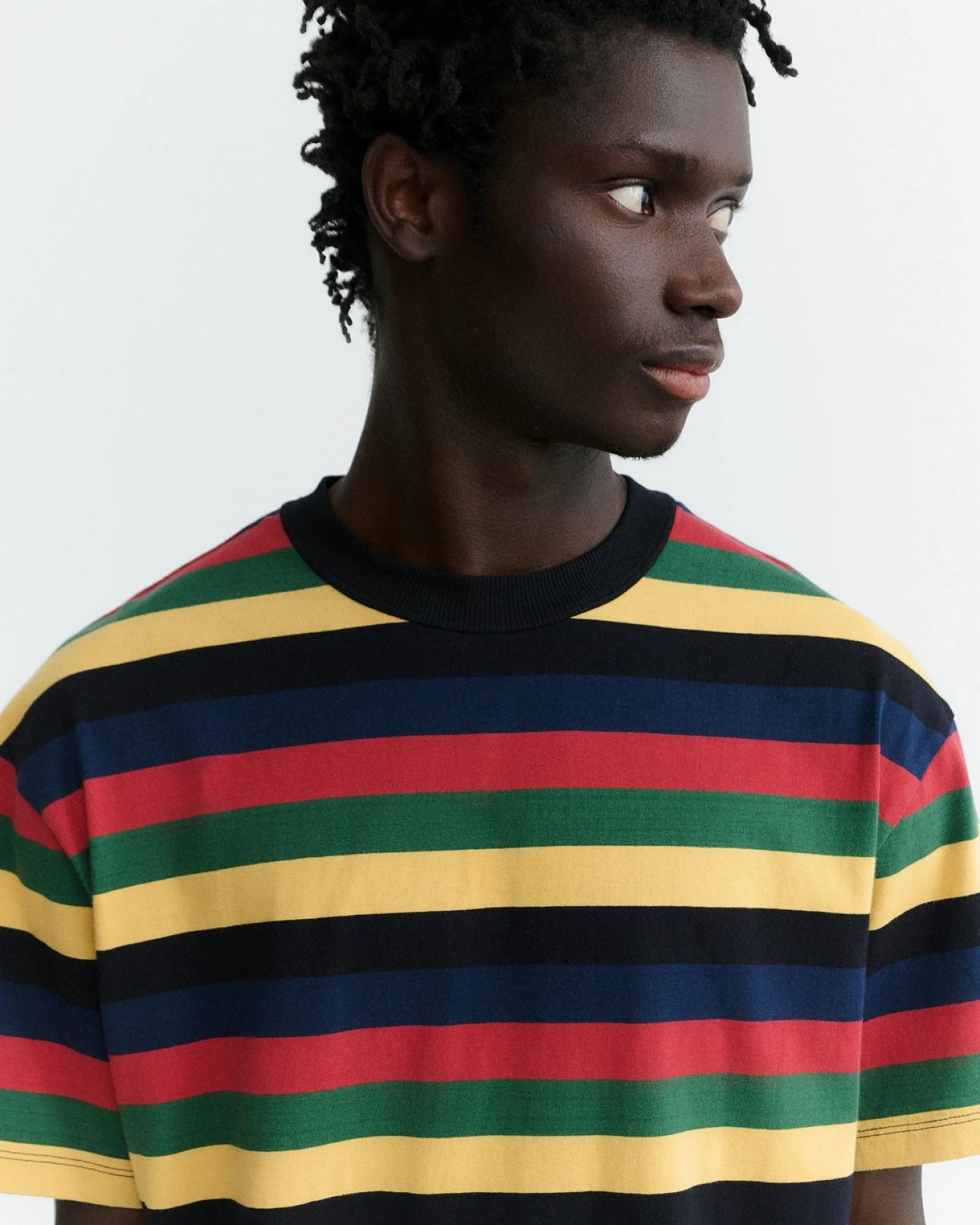 T-Shirt Aaron Stripes Rot – Ansicht 2
