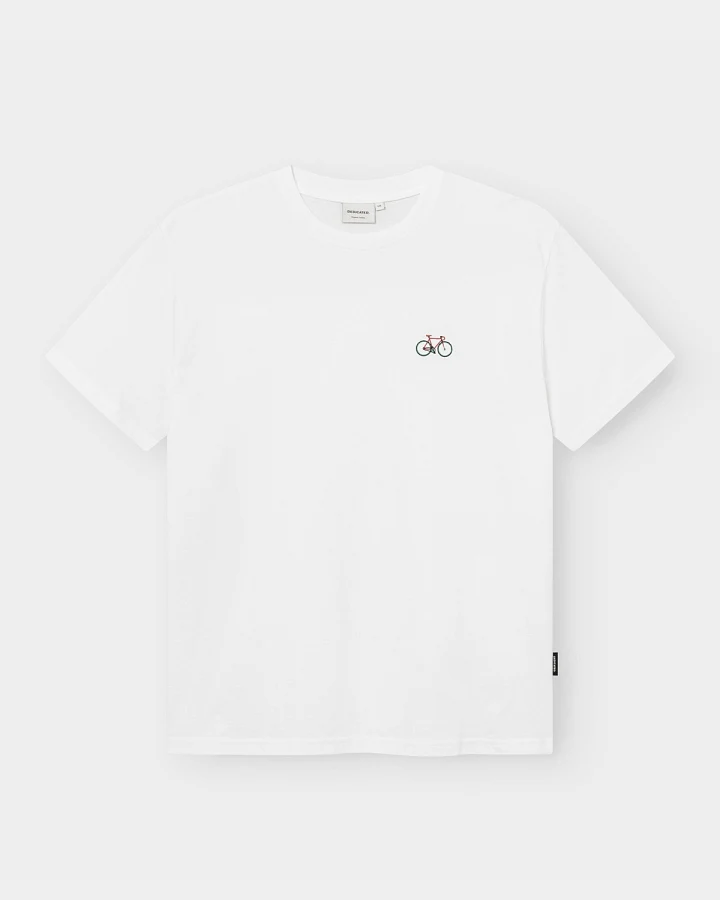 T-Shirt Stockholm Race Bike Emb Weiß