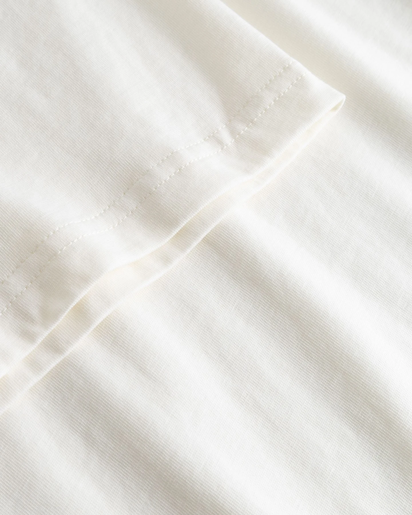 T-Shirt Stockholm Perch Emb Off-White Off White – Ansicht 3