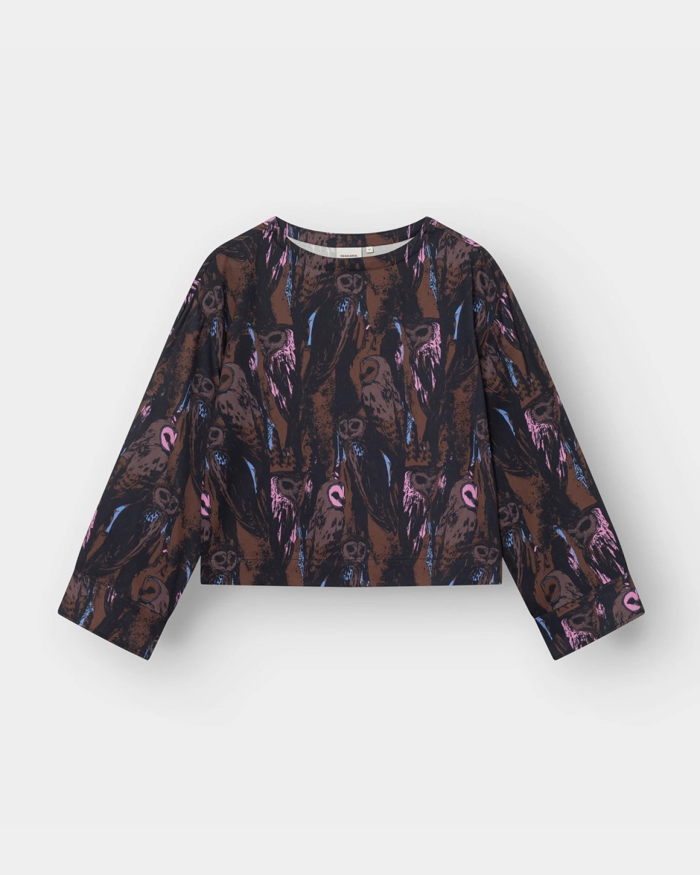 Bluse Udda Owls Braun – Ansicht 4