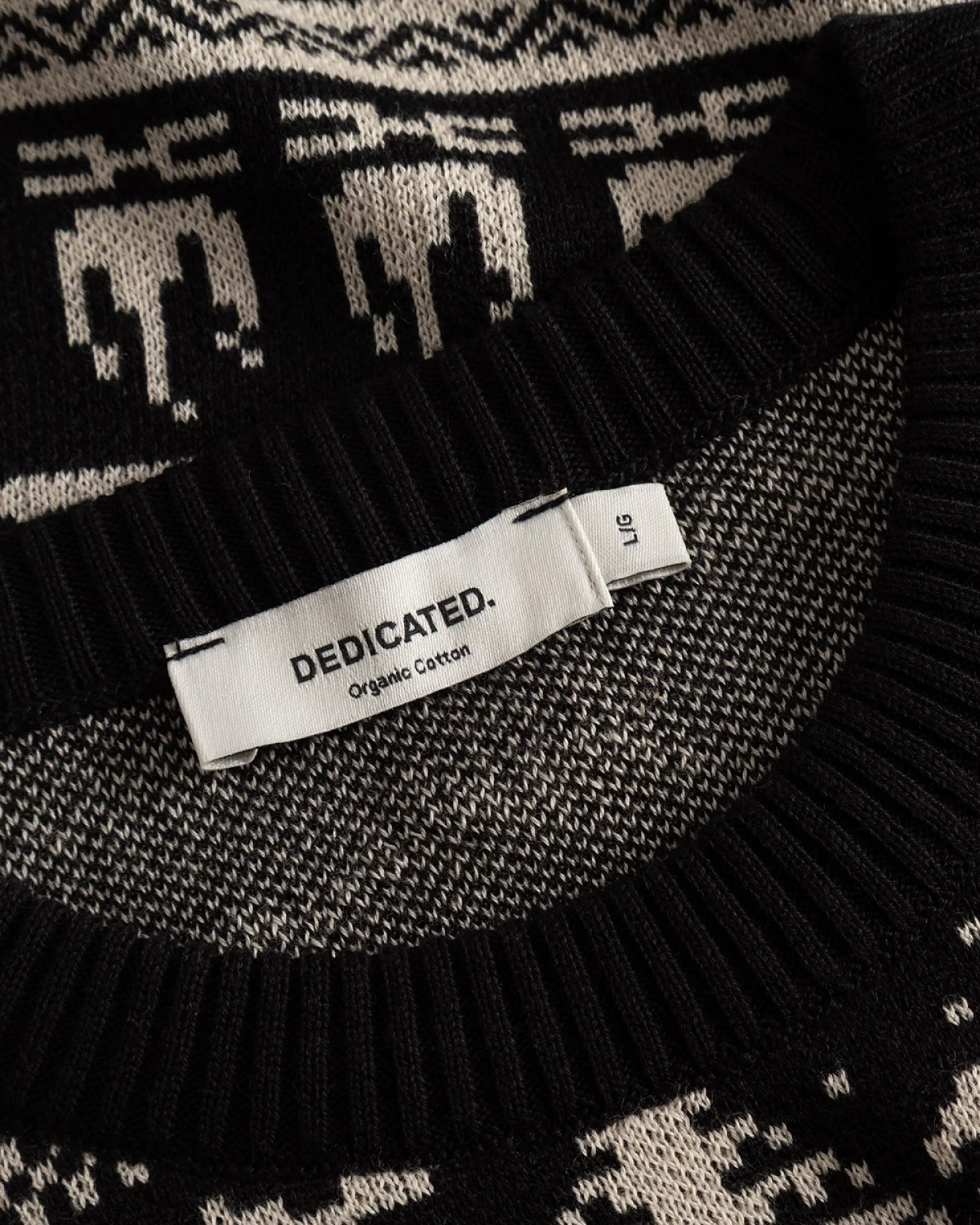 Sweater Mora Fairisle Hike Schwarz – Ansicht 5