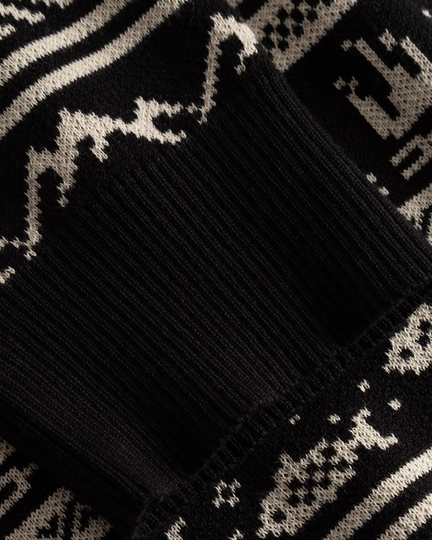 Sweater Mora Fairisle Hike Schwarz – Ansicht 4