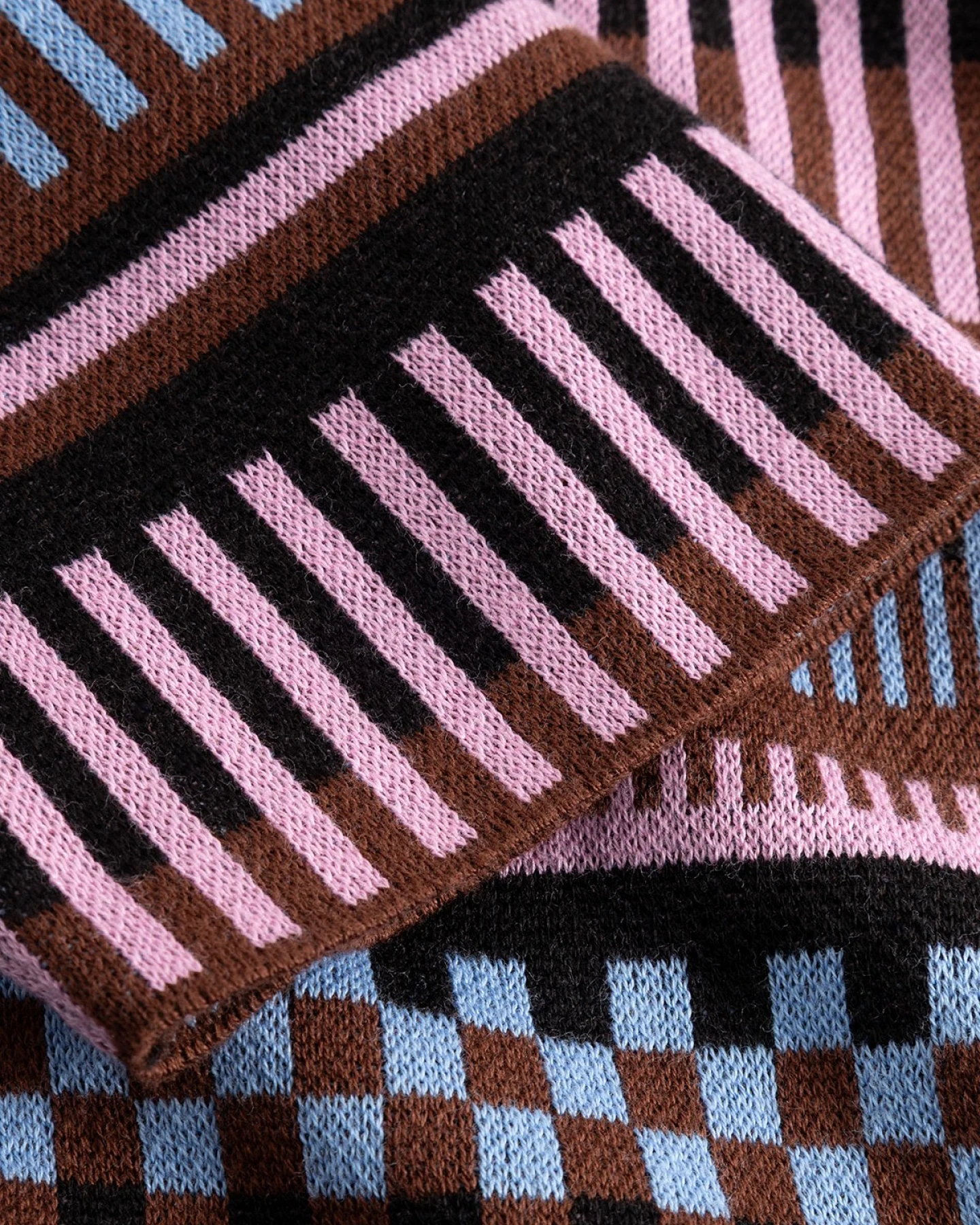 Strickpullover Limhamn Dashed Stripe Pink – Ansicht 5