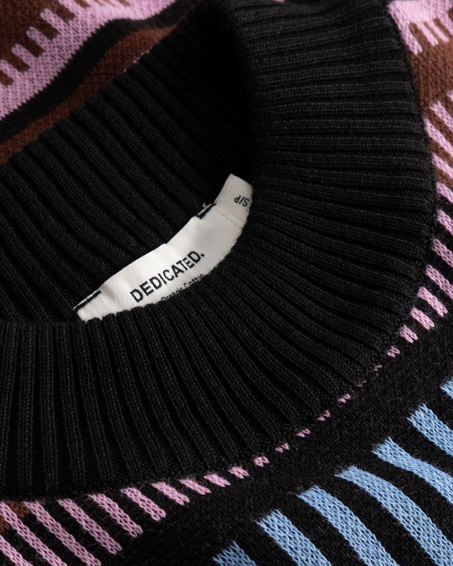Strickpullover Limhamn Dashed Stripe Pink – Ansicht 6