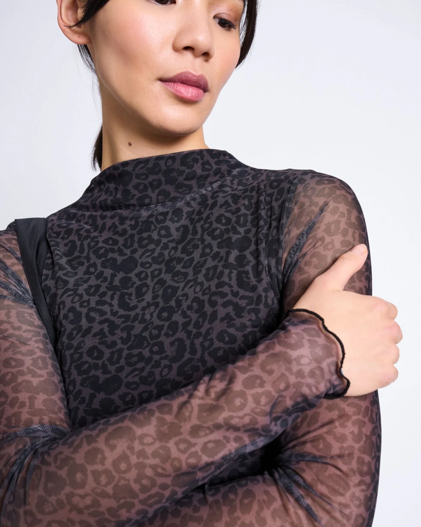 Kleid Zaldi Leo Print Braun – Ansicht 4