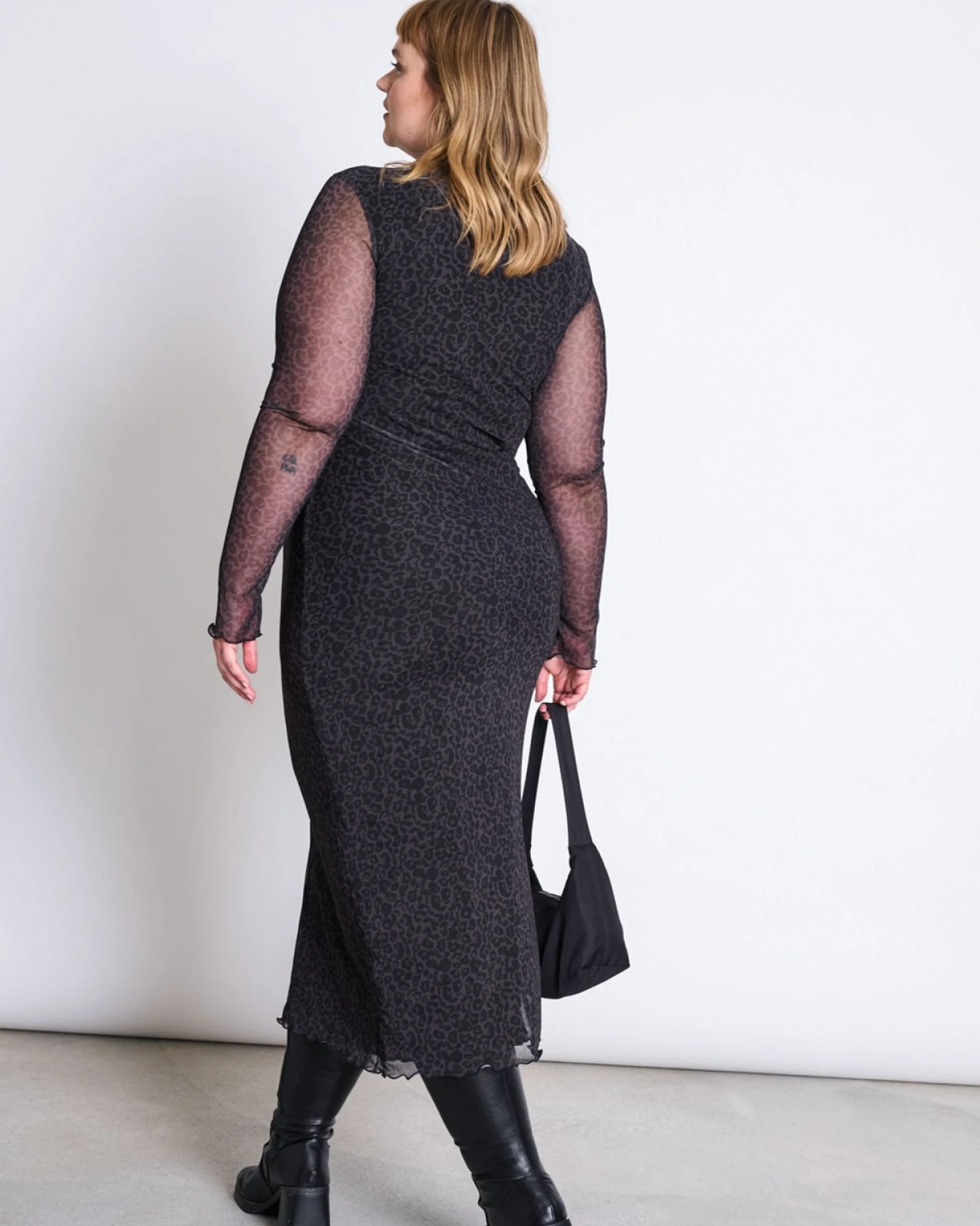 Kleid Zaldi Leo Print Braun – Ansicht 6