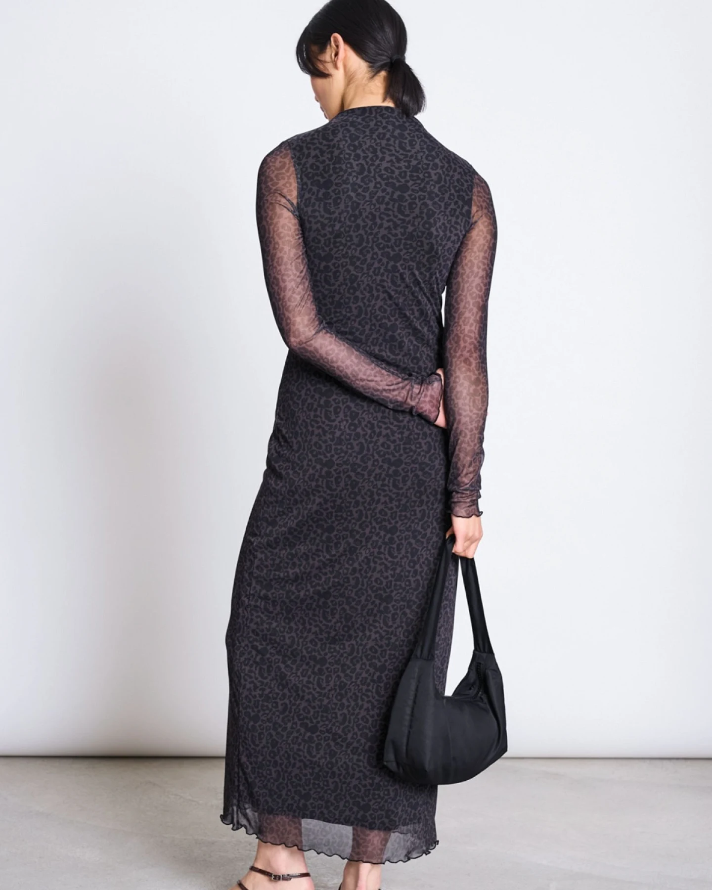 Kleid Zaldi Leo Print Braun – Ansicht 5