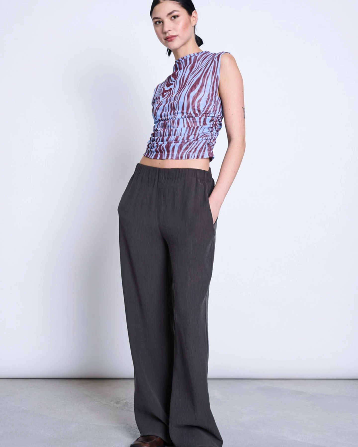 Top Laguna Zebra Print Blau – Ansicht 5