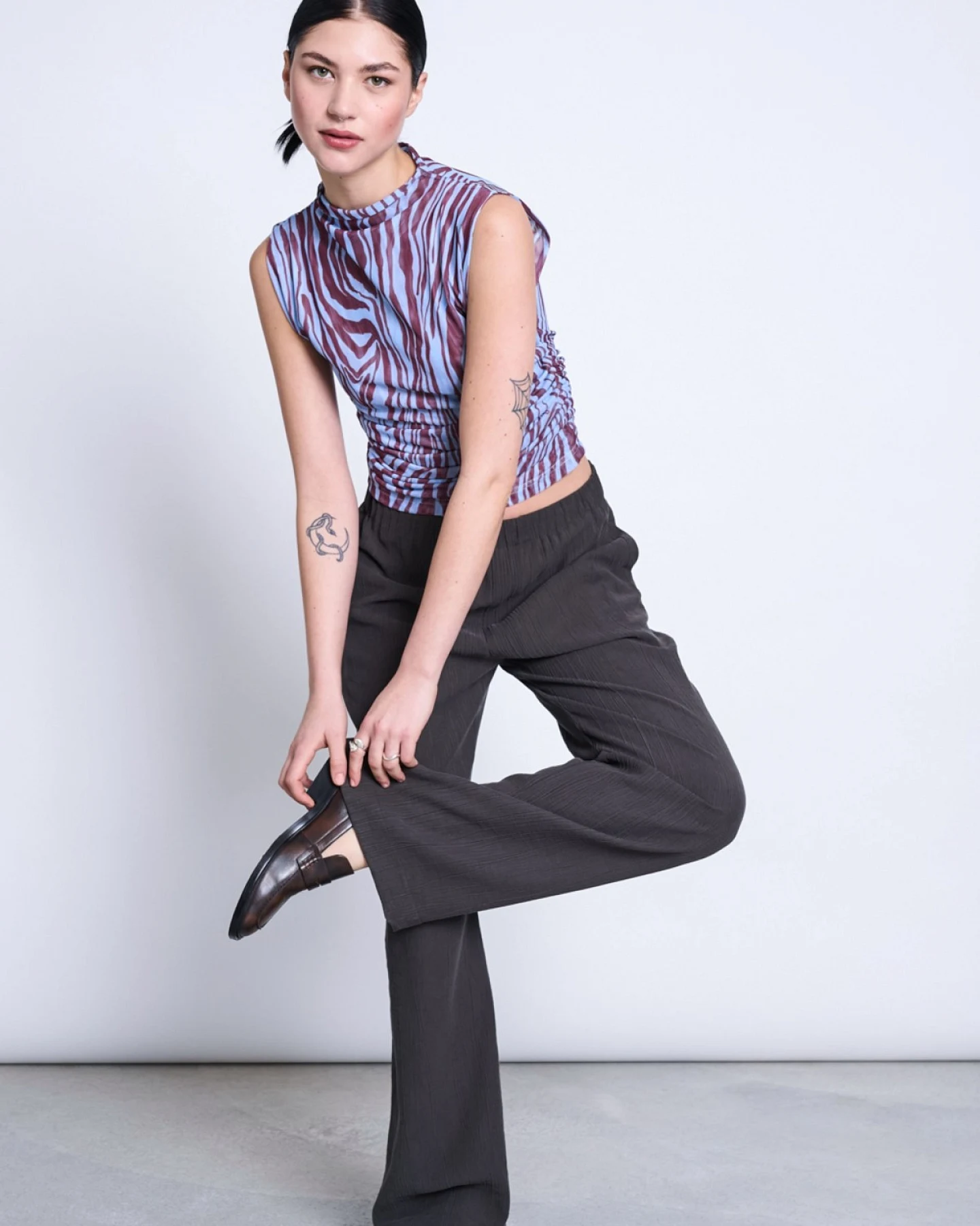 Top Laguna Zebra Print Blau – Ansicht 6