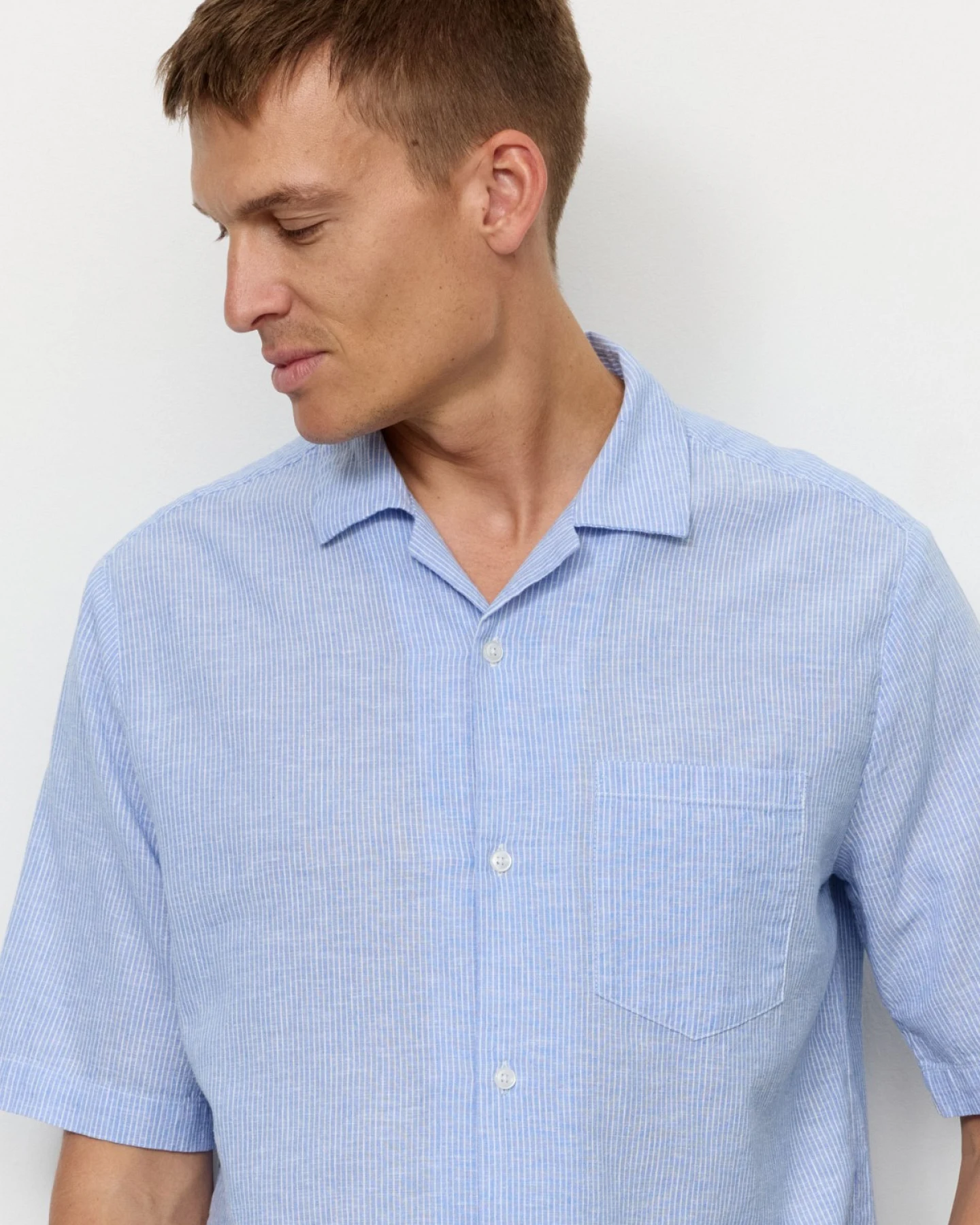Hemd Cashew Stripes Blau – Ansicht 3