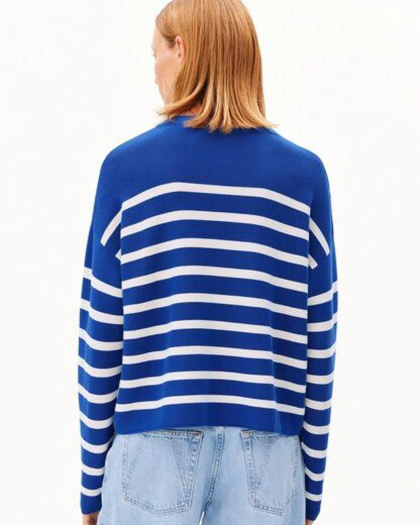 ARMEDANGELS MERINAA STRIPES Damen Strickpullover aus Bio-Baumwolle – Ansicht 2