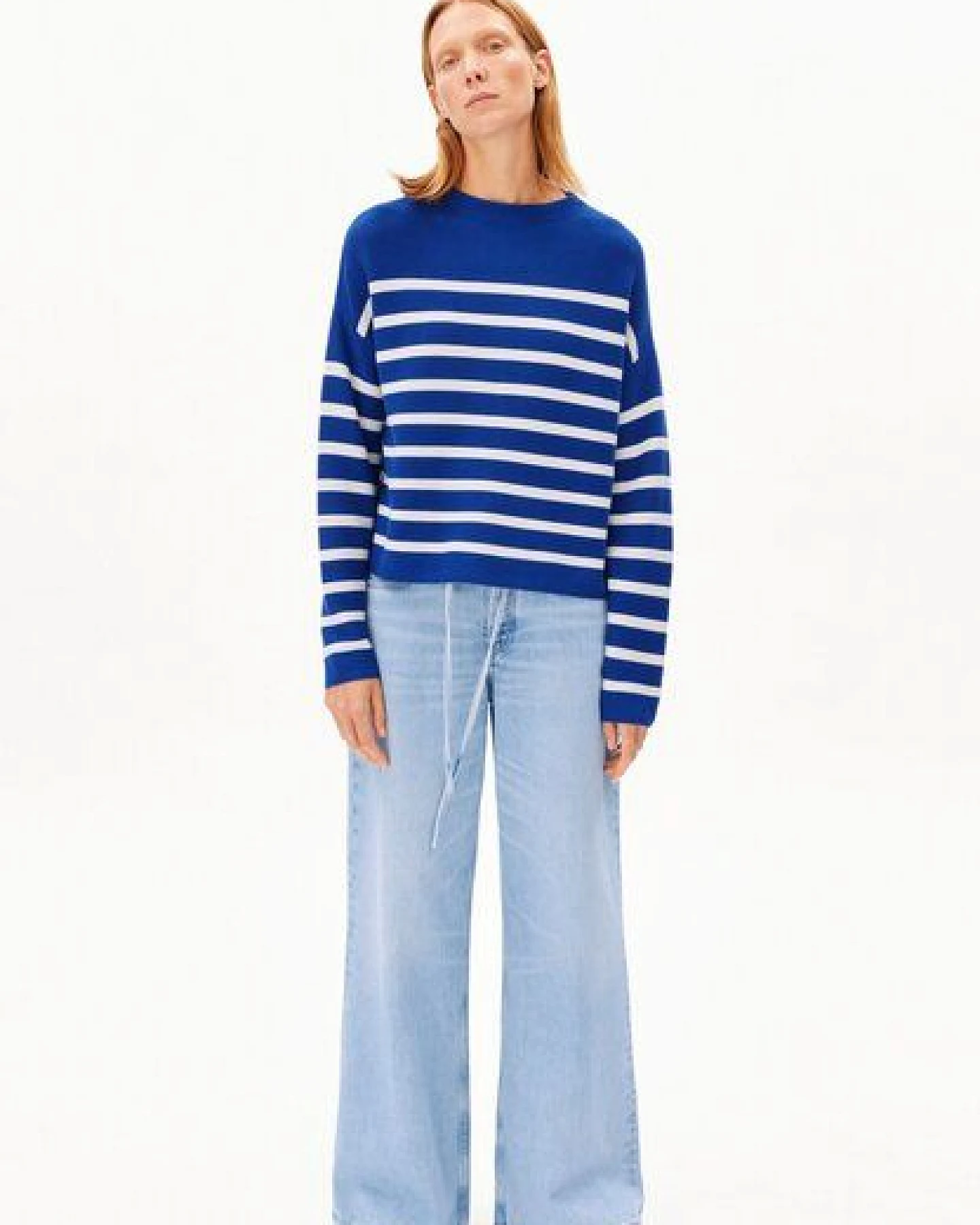 ARMEDANGELS MERINAA STRIPES Damen Strickpullover aus Bio-Baumwolle – Ansicht 4
