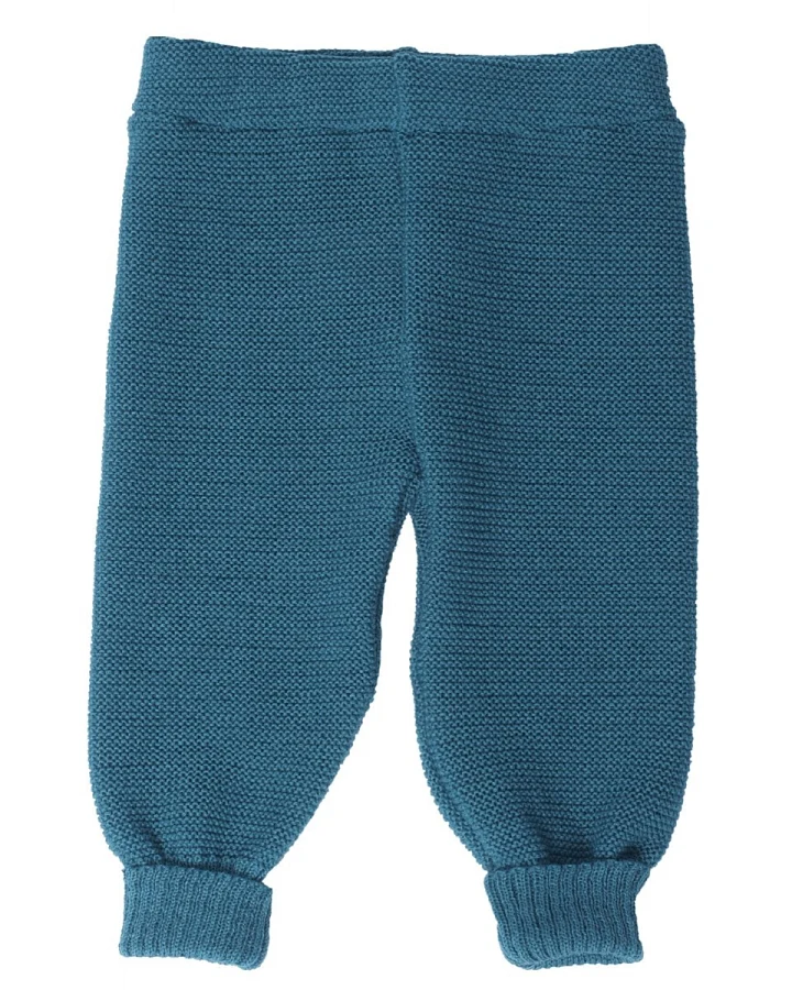 Baby Hose Schlüttli Bio-Merinowolle Fleece karibik Gr.50-56