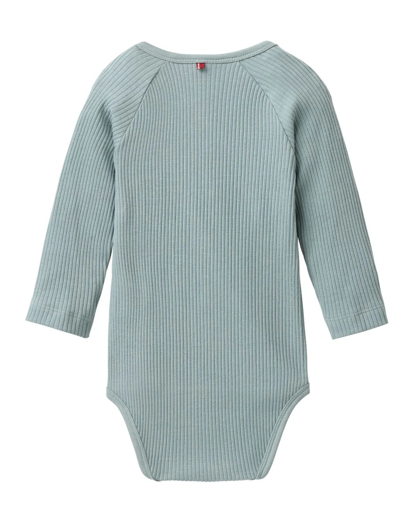People Wear Organic Langarm-Wickelbody rip balsamgrün 50/56 – Ansicht 2