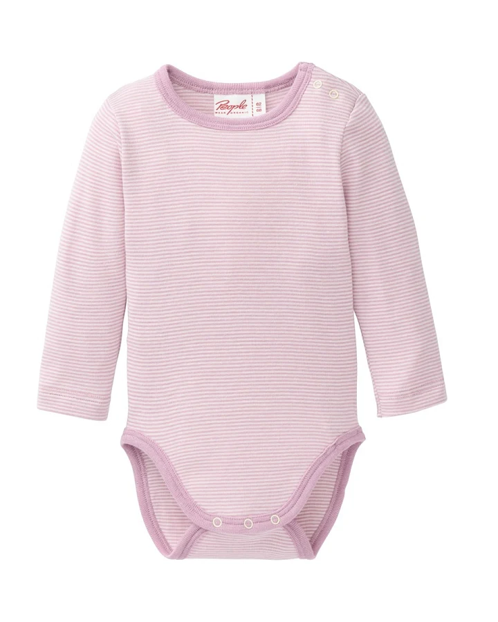 People Wear Organic Body WS flieder geringelt 62/68
