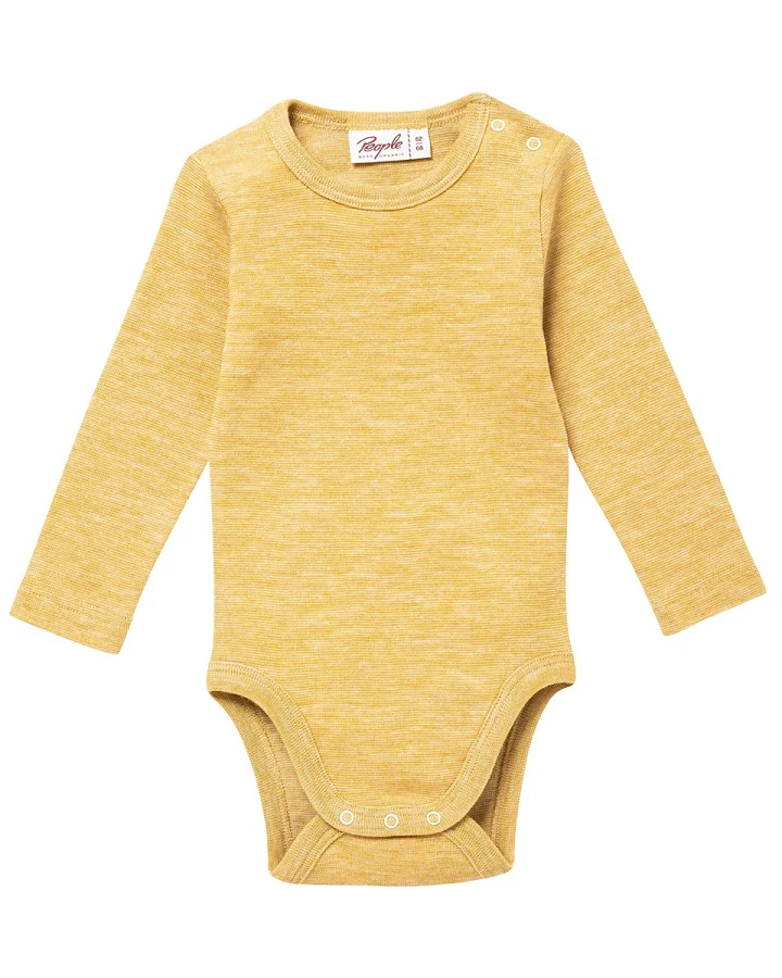People Wear Organic Body BW-WS senfgelb mélange Gr. 50/56