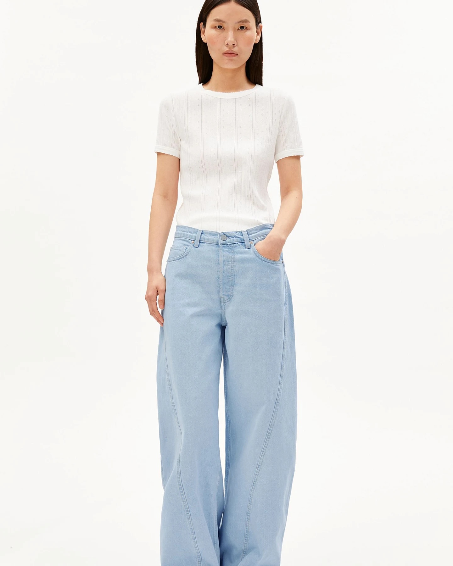 ARMEDANGELS T-Shirt POINTELLE – Ansicht 4