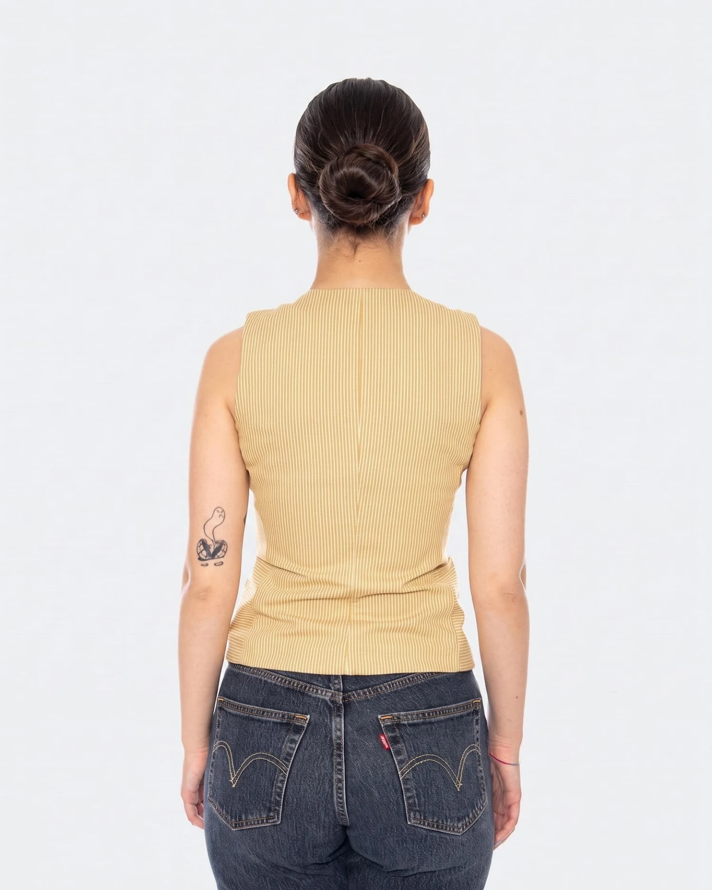 Thinking MU Weste NOGAL STRIPES ALISA – Ansicht 3