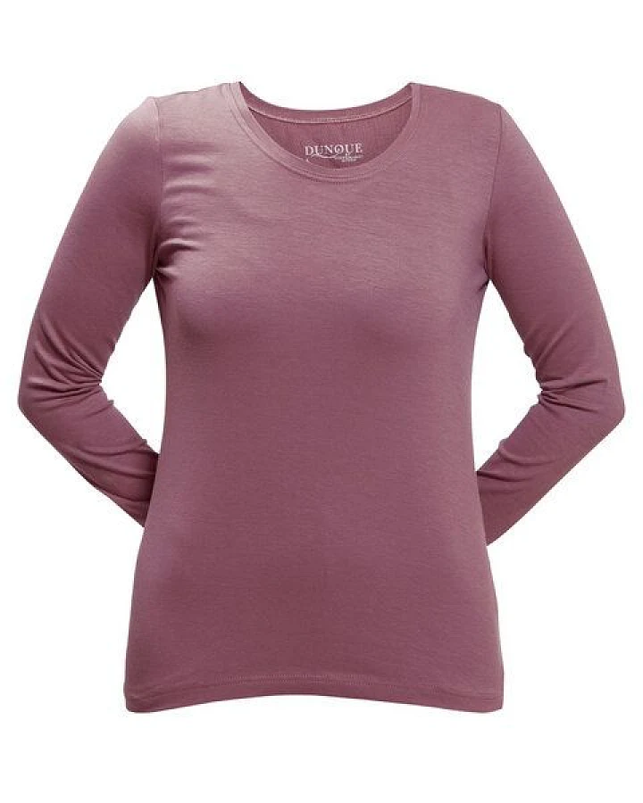Dunque Damen Shirt Langarm Baumwolle (Bio) mit Elasthan