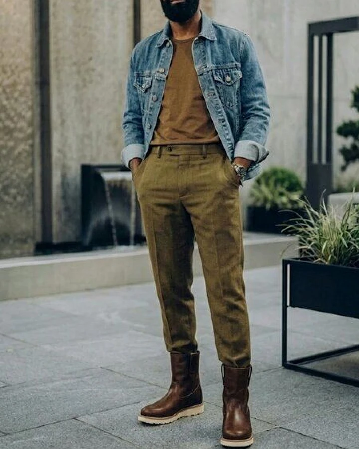 Will's Vegan Shop Pull-on Rig Booties Kastanie Herren