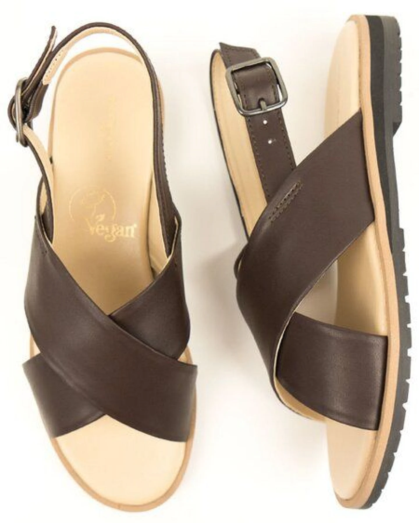 Will's Vegan Shop Huarache Dunkelbraun Damen – Ansicht 3