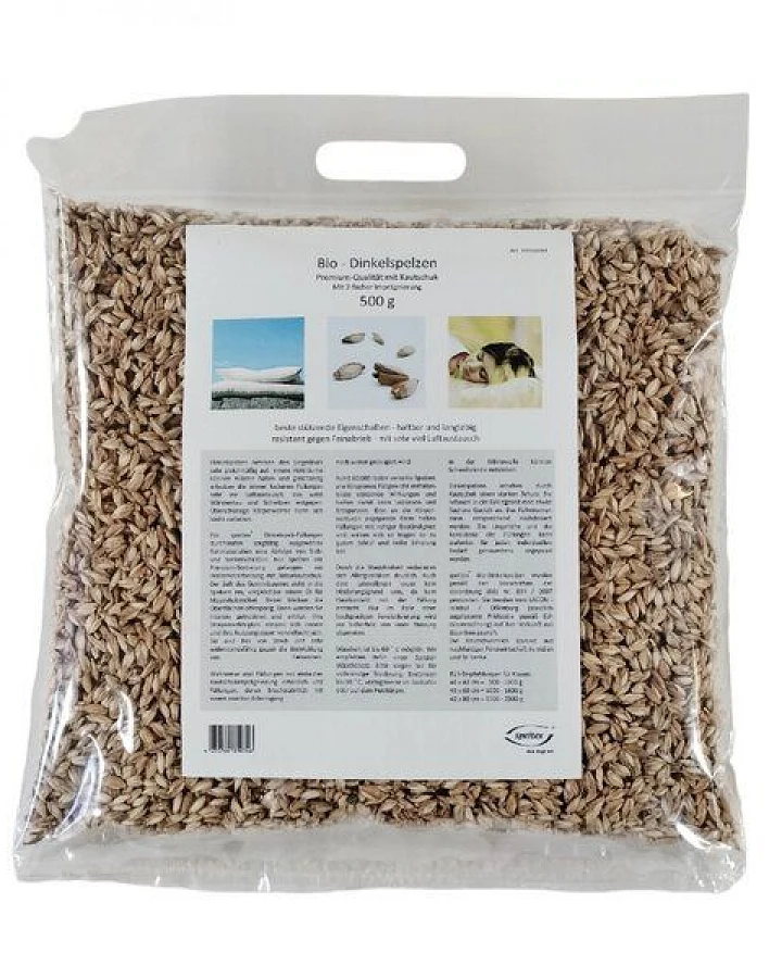Speltex – Dinkelspelzen mit Naturkautschuk (2-fach imprägniert) – Nachfüllpack – [Verschiedene Mengen]