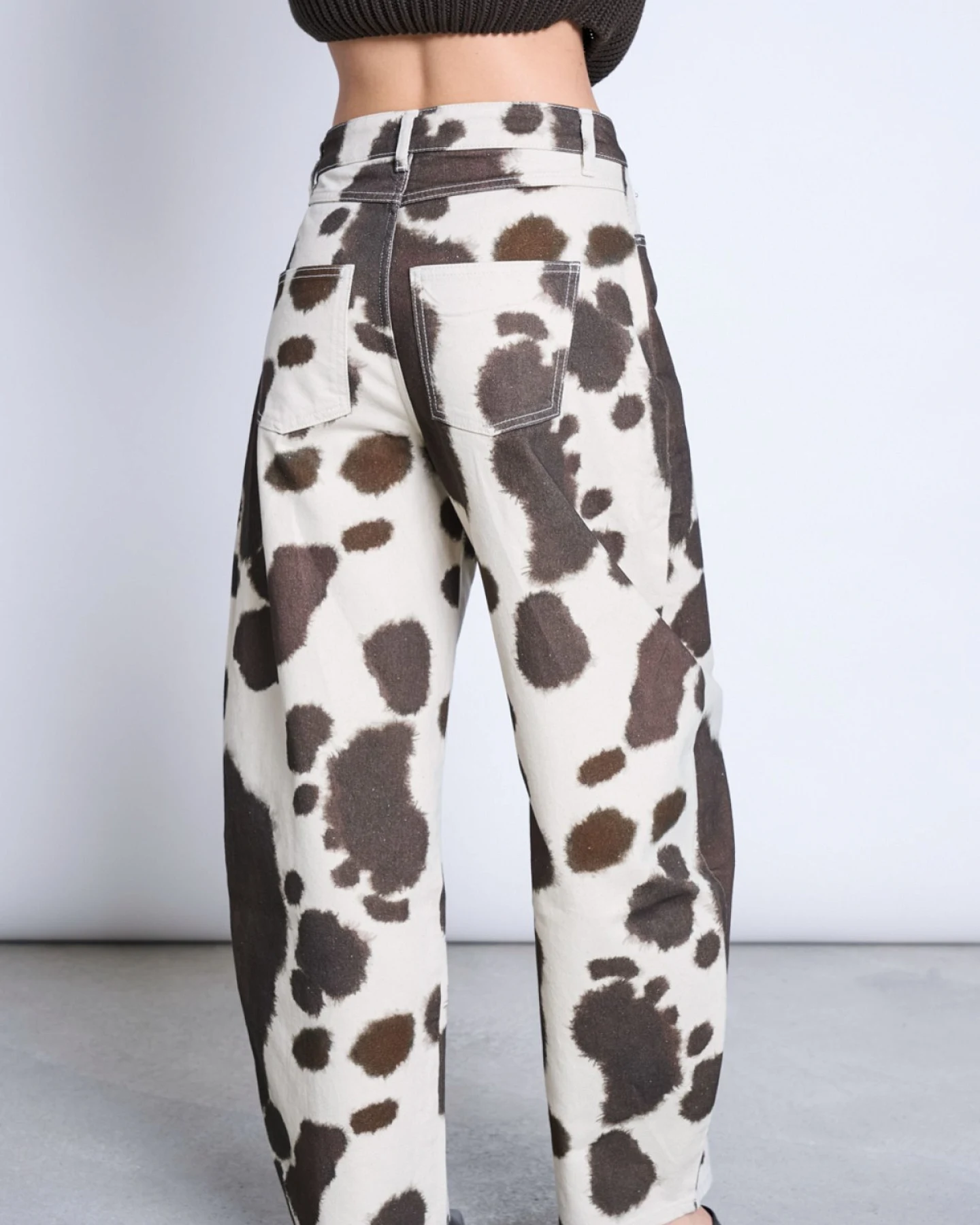 Hose Faya Cow Print Braun – Ansicht 5