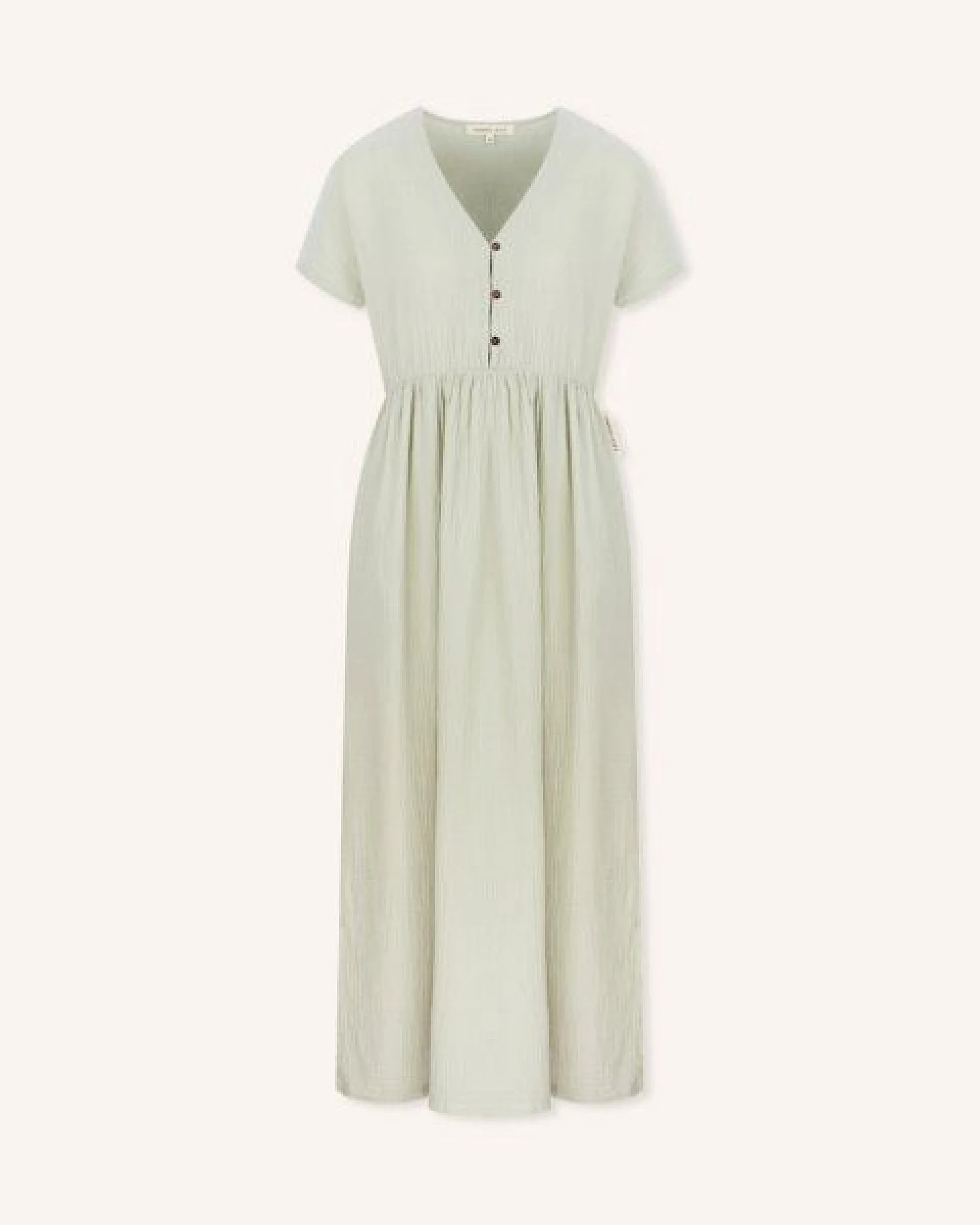 NORDLICHT Musselin Kleid Alma Lang aus 100% Bio-Baumwolle – Ansicht 2