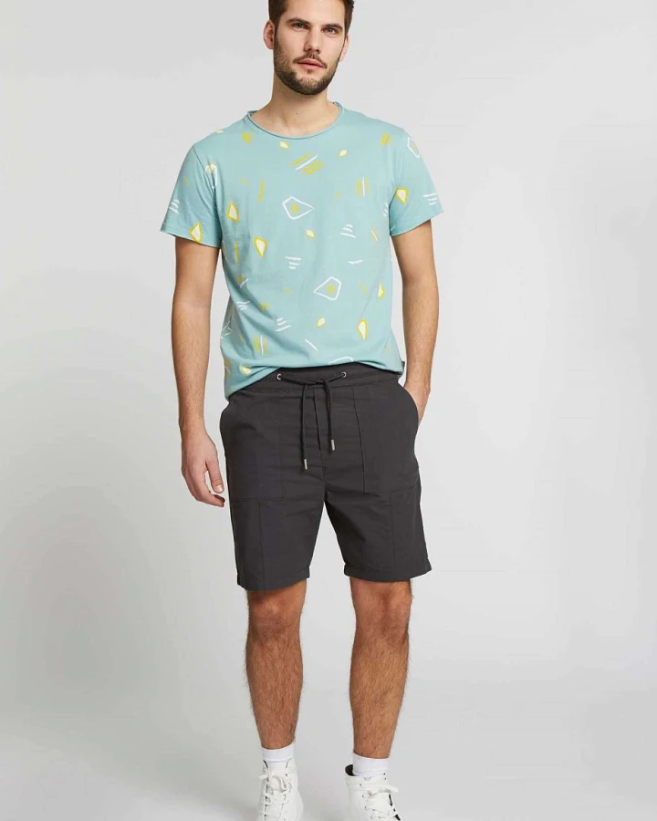 ThokkThokk Herren vegan Gewebte Shorts Dark Shadow