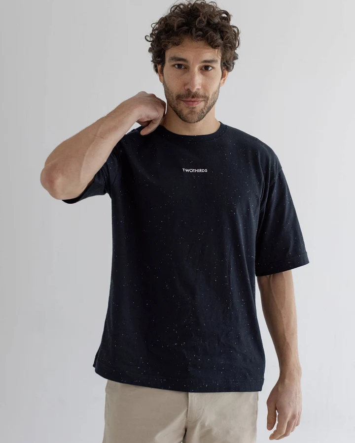TWOTHIRDS Herren vegan T-Shirt Tivua Schwarz