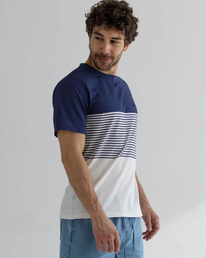 TWOTHIRDS Herren vegan T-Shirt Saint Pierre Navy