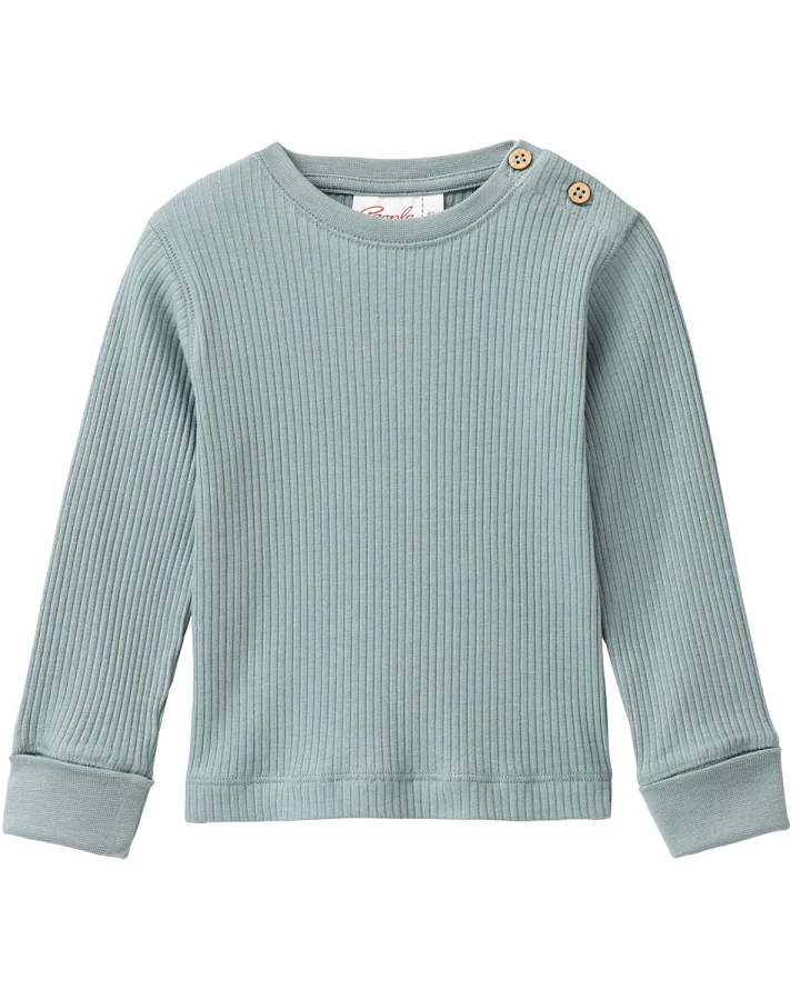 People Wear Organic Langarm-Shirt rip balsam grün 62/68