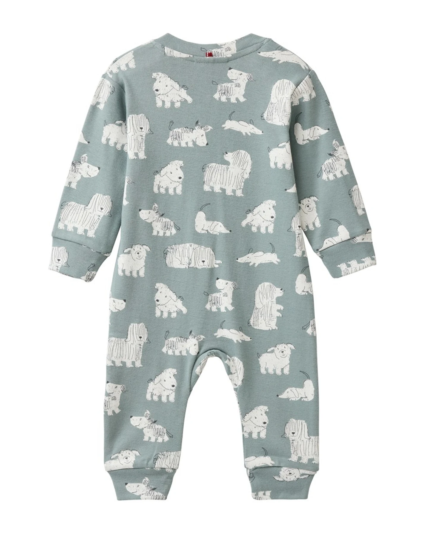 People Wear Organic Langarm-Overall Hunde balsamgrün 50/56 – Ansicht 2